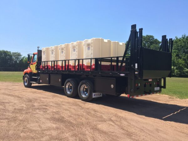 chemical tote bed trucks by ledwell